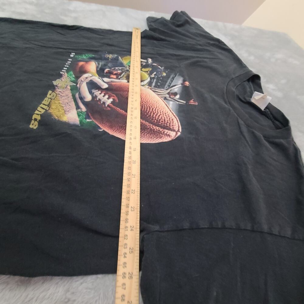 Vintage‎ 90s New Orleans Saints NFL Apparel Diving Touchdown Men’s T Shirt 2XL - Picture 5 of 7